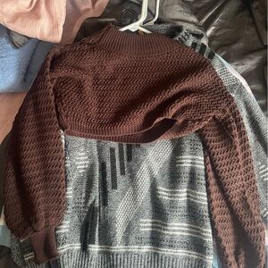 cropped prettylittlething chunky knit sweater